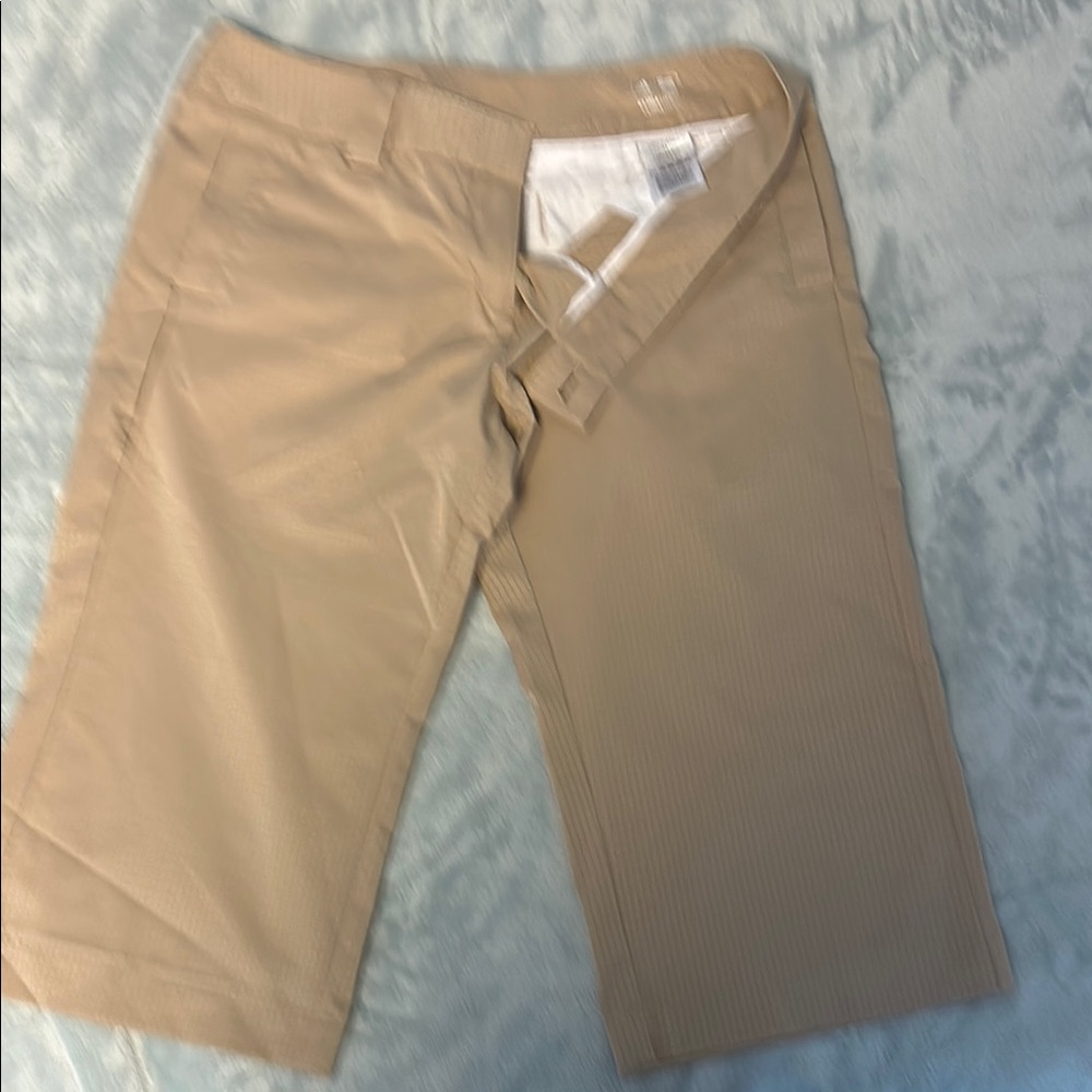 Adidas women’s Climacool 3/4 Tan Cropped Pants